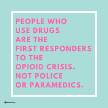 Sticker. Drug User First Responder